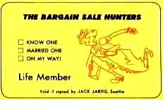 THE BARGAIN SALE HUNTERS: KNOW ONE/MARRIED ONE/ON MY WAY!