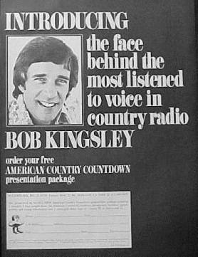 Meet the voice - a 1978 ad introducing Bob Kingsley as the new host of ACC