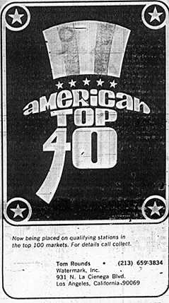 One of the first ads on American Top 40
